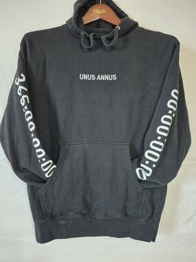 Unus Annus Limited Edition Memento Mori Black Graphic Hoodie